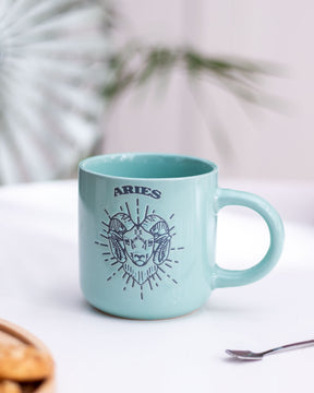 Aries Zodiac Mug - Turquoise - The Decor Kart 