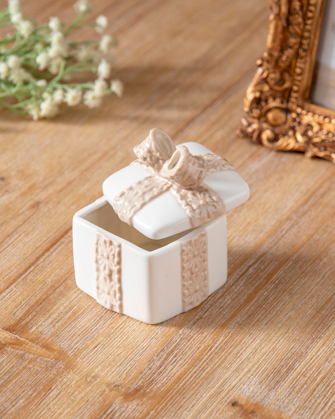Square Graceful Gift Trinket Keeper - Set Of 2 