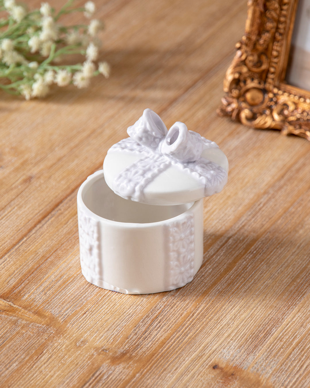 Round Graceful Gift Trinket Keeper - Set Of 2 