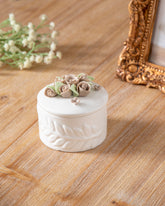 Floral Harmony Trinket Keeper - Brown 