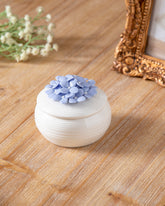 Ivory Blossom Trinket Keeper - Blue 