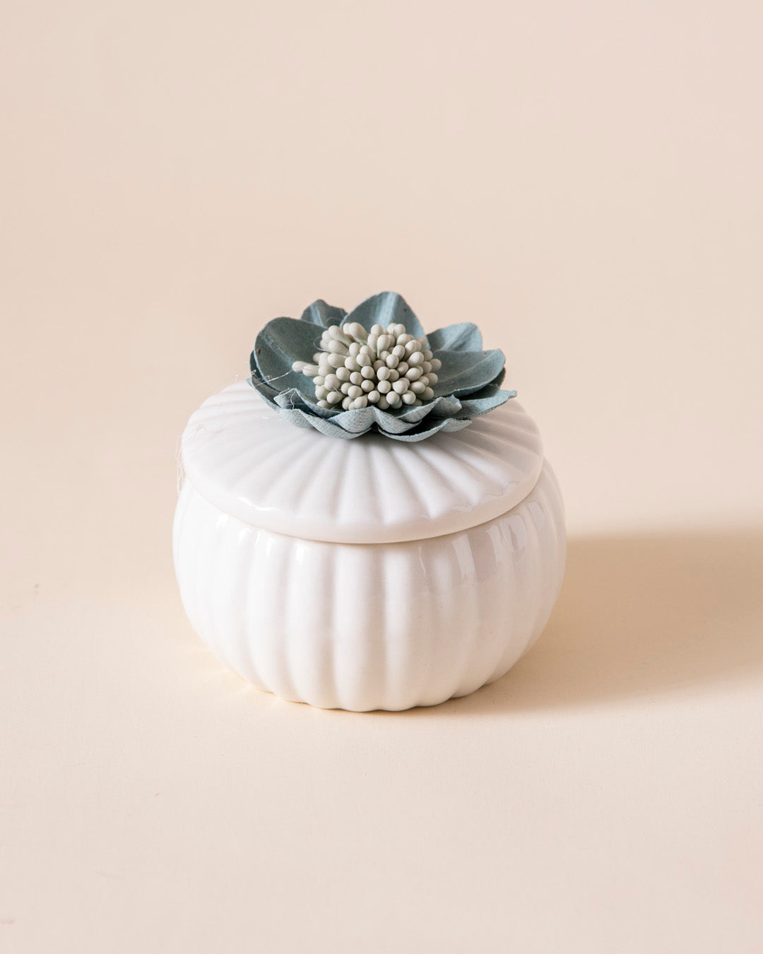 Green Blossom Trinket Keeper - Set Of 2 