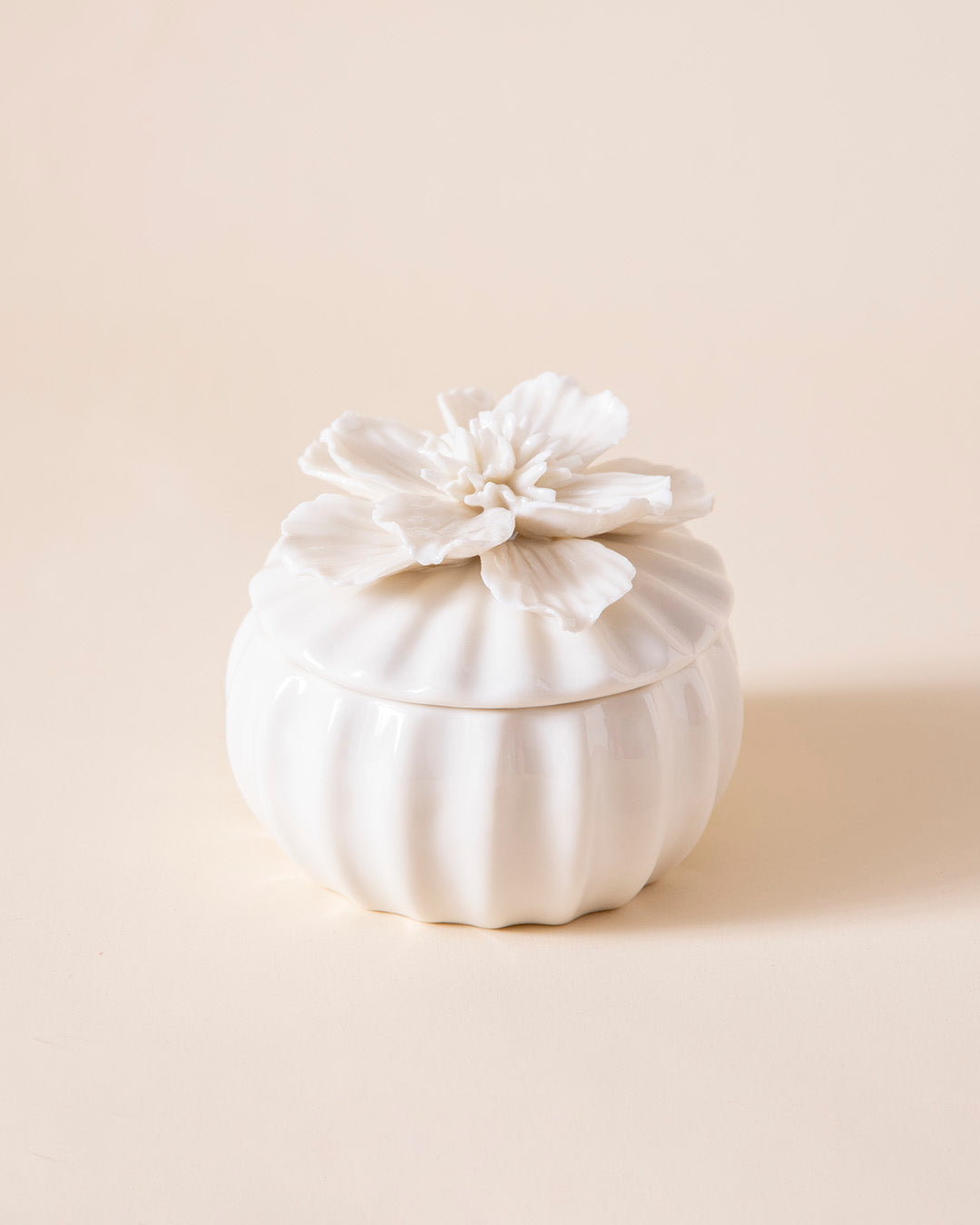 Jasmine Scented Trinket Keeper - White 