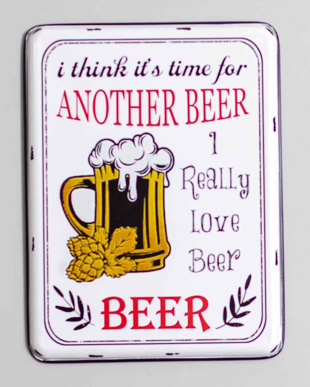 'Another Beer' Tin Bar Sign - The Decor Kart