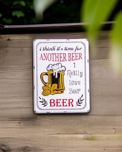 'Another Beer' Tin Bar Sign