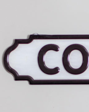 'Coffee' Tin Bar Sign