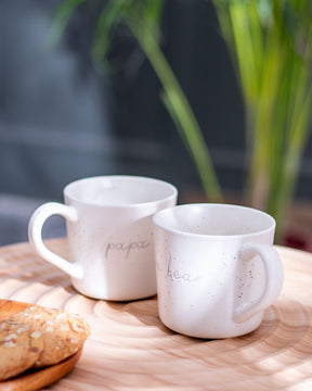 'White Lilac Bliss' Papa Bear 'Mug' - Set of 2