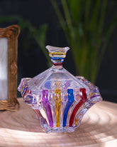 Rainbow Crystal Glass Candy Jar