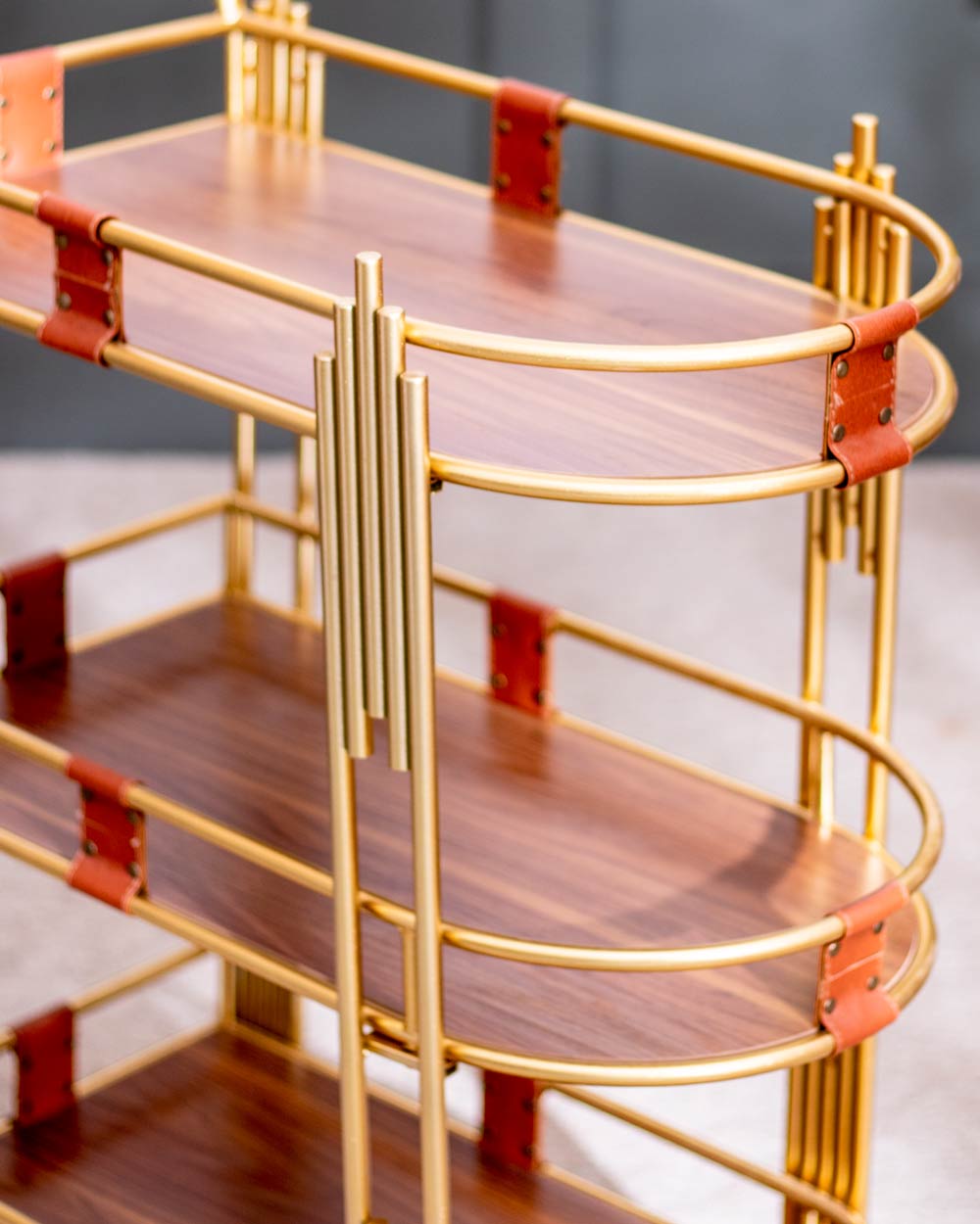 Efficient and Functional 3-Tier Bar Cart