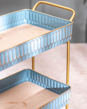 Mage 3-Tier Bar/Serving Cart - Blue