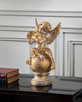Angel Cherub Playing Harp 