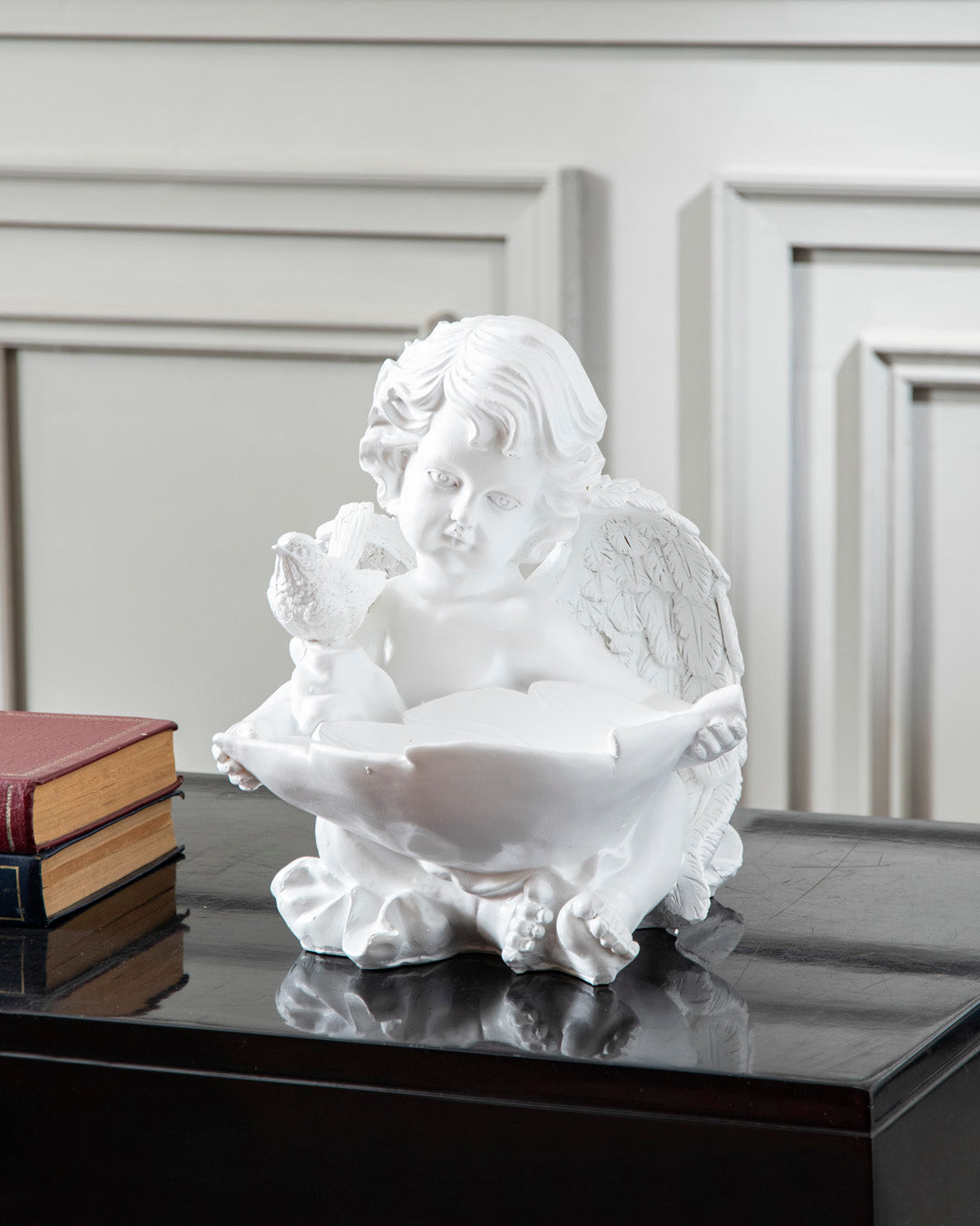 Blessing Bowl Angel Cherub Figurine 
