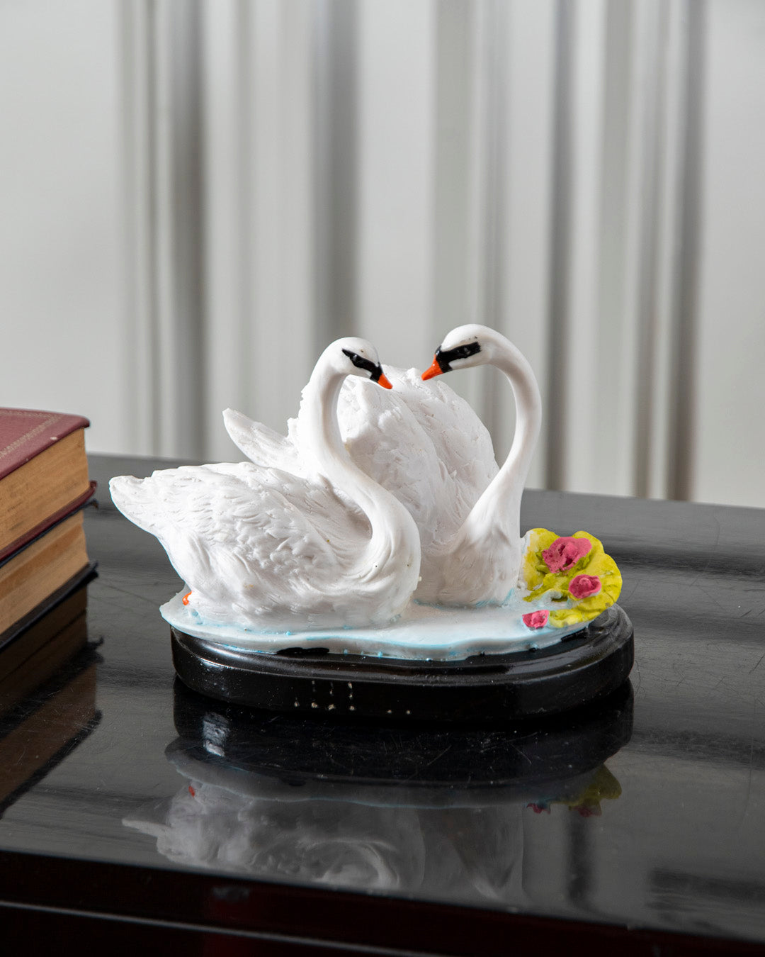 "Graceful Love" Decorative Swan Couple Figurine 