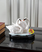 "Graceful Love" Decorative Swan Couple Figurine 