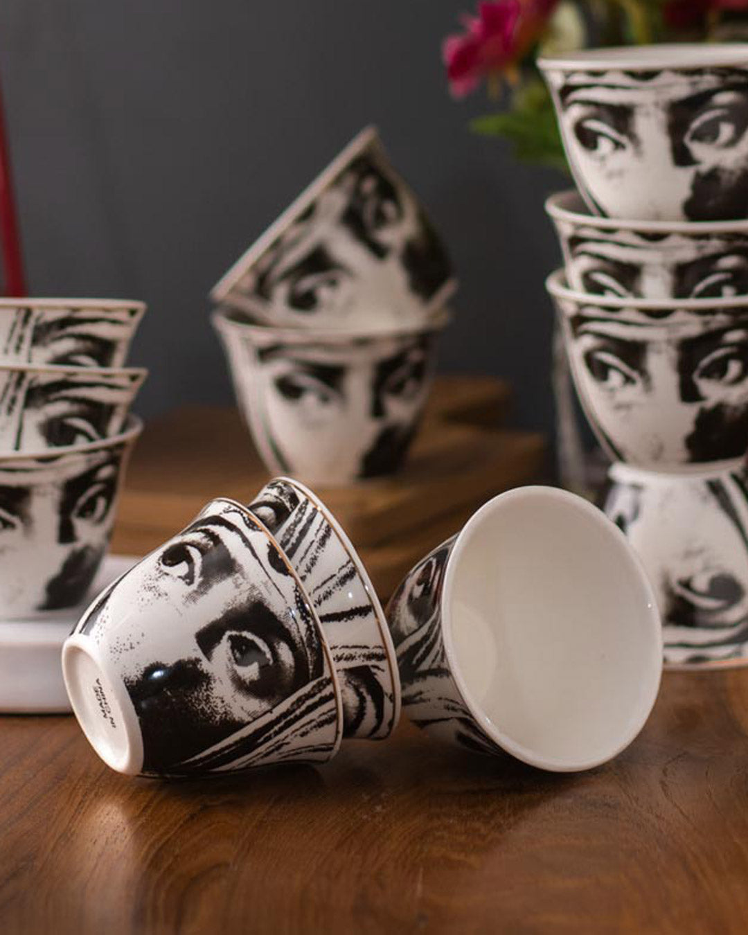 The Woman - Ceramic Green Tea Cups - Set of 12 - The Decor Kart