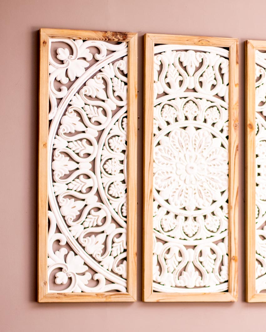 'Tranquil Triptych' Striking 3-Panel Wall Art Sculpture