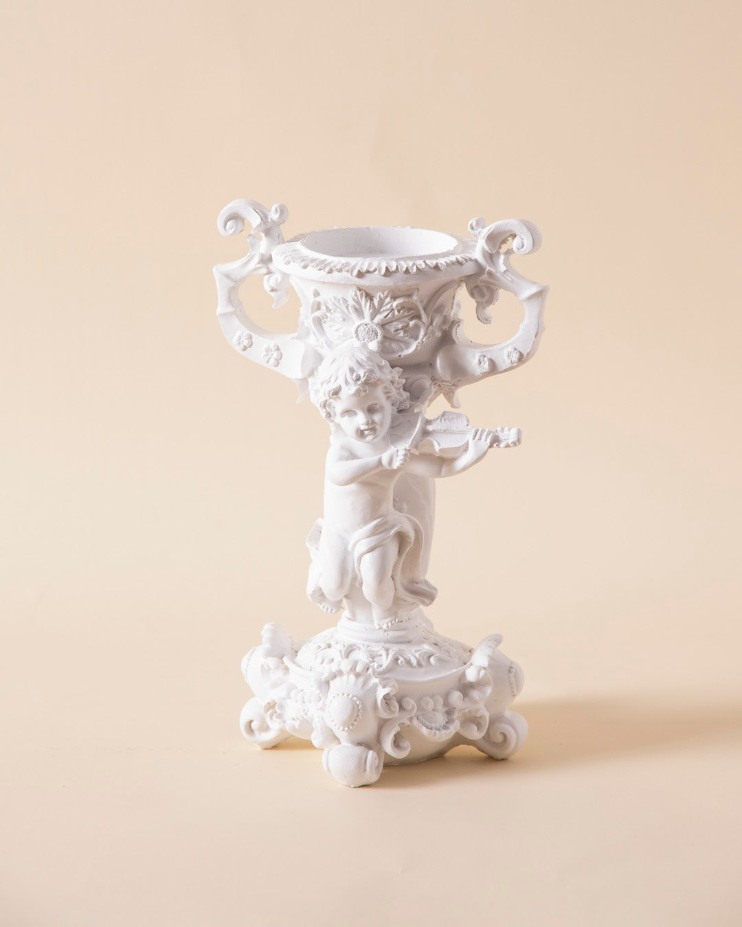 Adorable Angel Cherub Candle Stand 