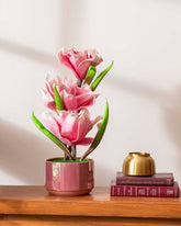 Pink Tulip Artificial Flower Arrangement 