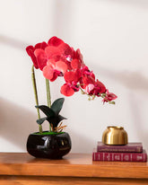Red Orchid Artificial Flower Arrangement 