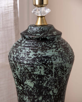 Rustic Resonance Ceramic Table Lamp - The Decor Kart 