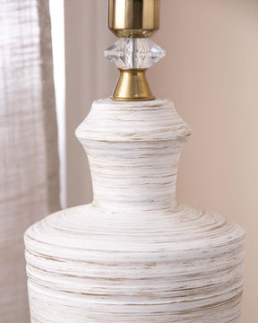Faded Elegance Ceramic Table Lamp - The Decor Kart 