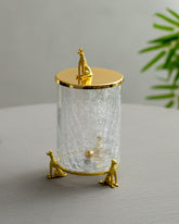 'Leopard' Fracturing Glass Containers - Set of 3 - The Decor Kart 