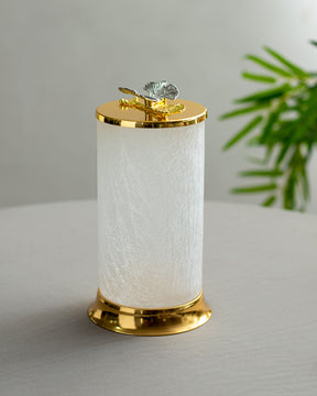 'Butterfly Motif' Fracturing Glass Container - The Decor Kart 