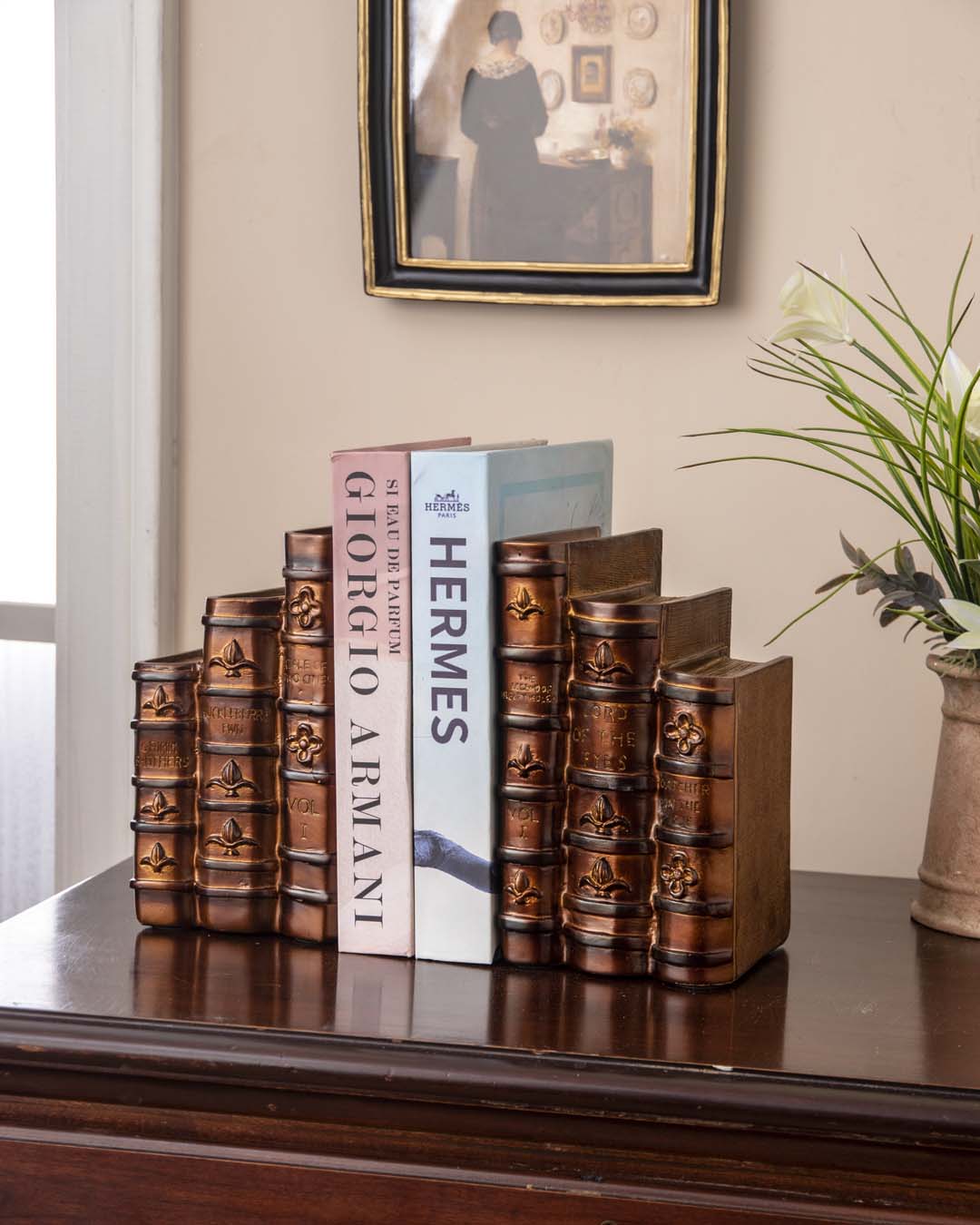 Vintage Books Bookend Set - The Decor Kart 