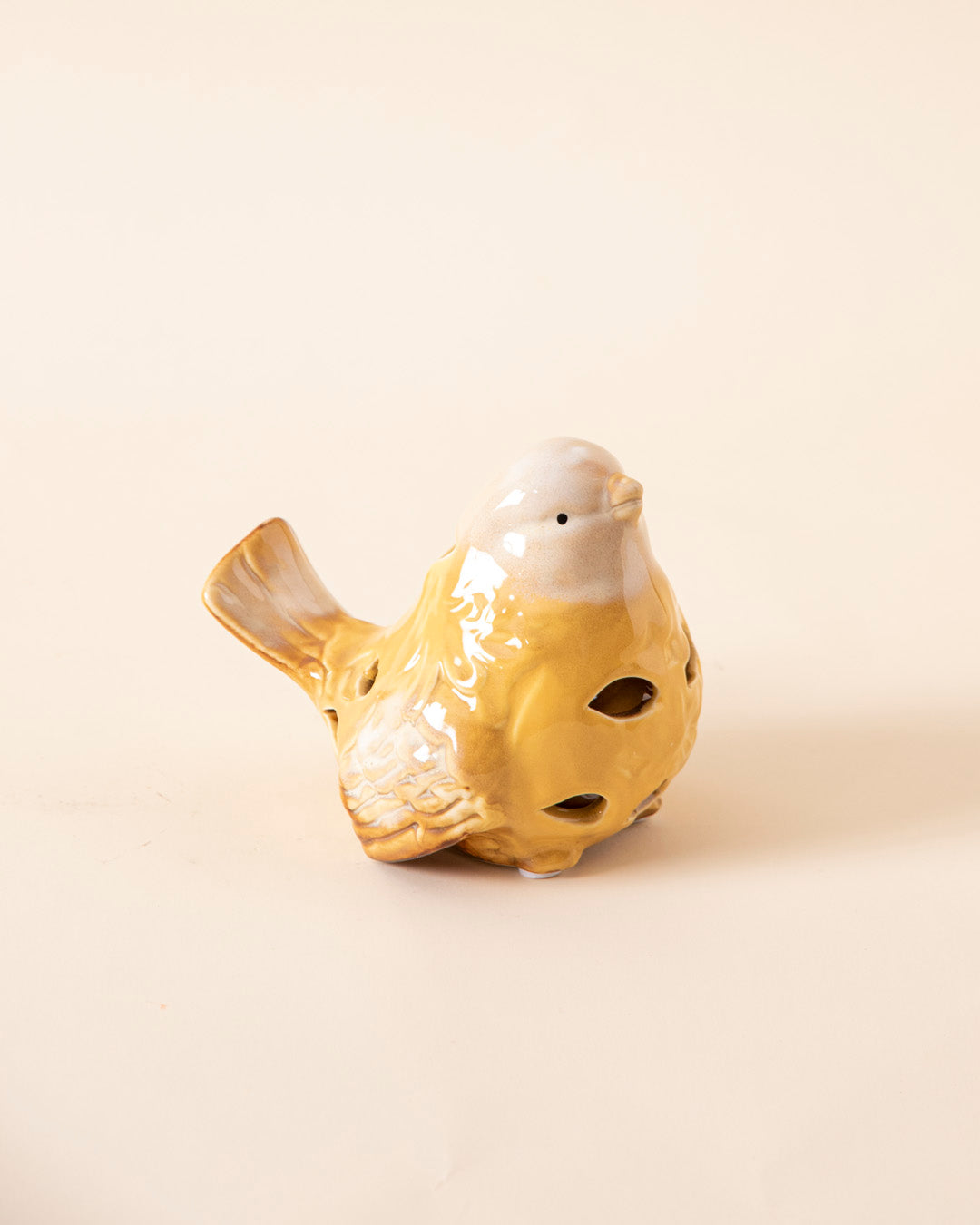 Whispering Willow Bird Figurine - Yellow 