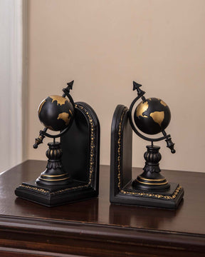 Terrestrial Globe Bookends Set - The Decor Kart 