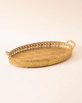 Oval Honeycomb Serving Tray - Small 