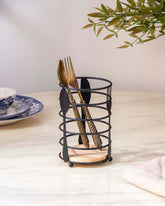 'Spoonful' Cutlery Stand - Black 