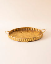 Gold Hammered Serving Tray - Small 