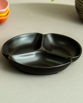 Monochrome Chip & Dip Platter - Navy Blue - The Decor Kart 