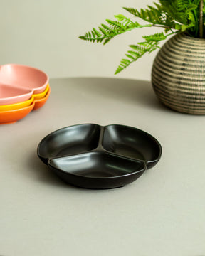 Monochrome Chip & Dip Platter - Navy Blue - The Decor Kart 