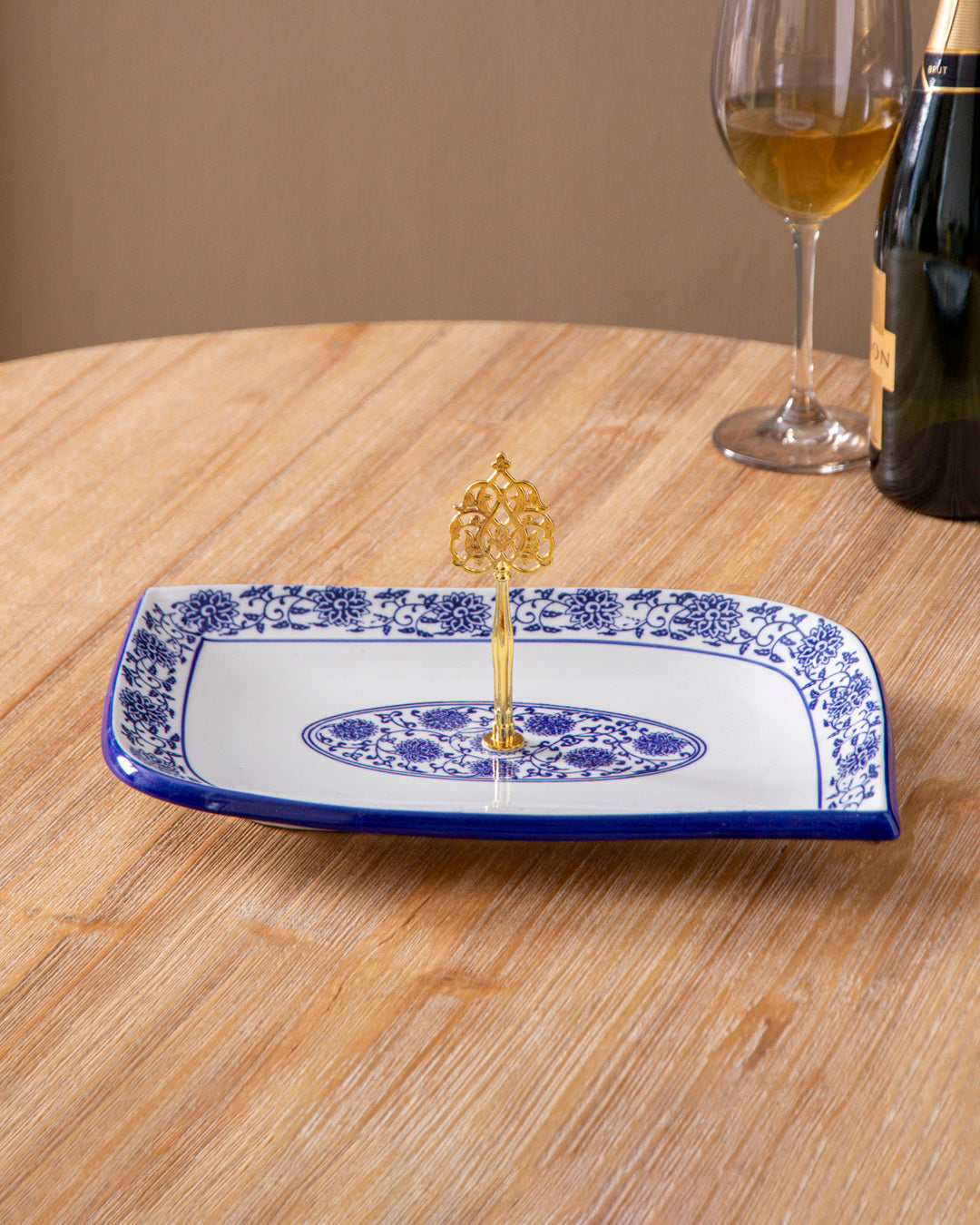 Vintage Blue & White Cake Stand 