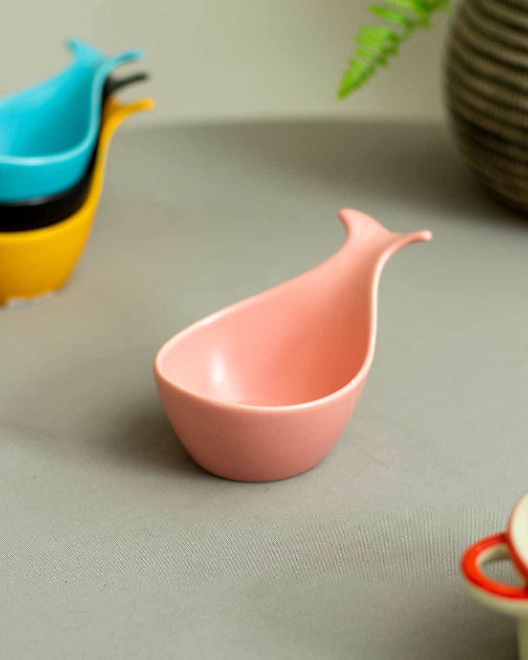 Monochrome Dip Bowl - Pink - The Decor Kart 