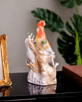 Feng Shui Porcelain Parrot Figurine