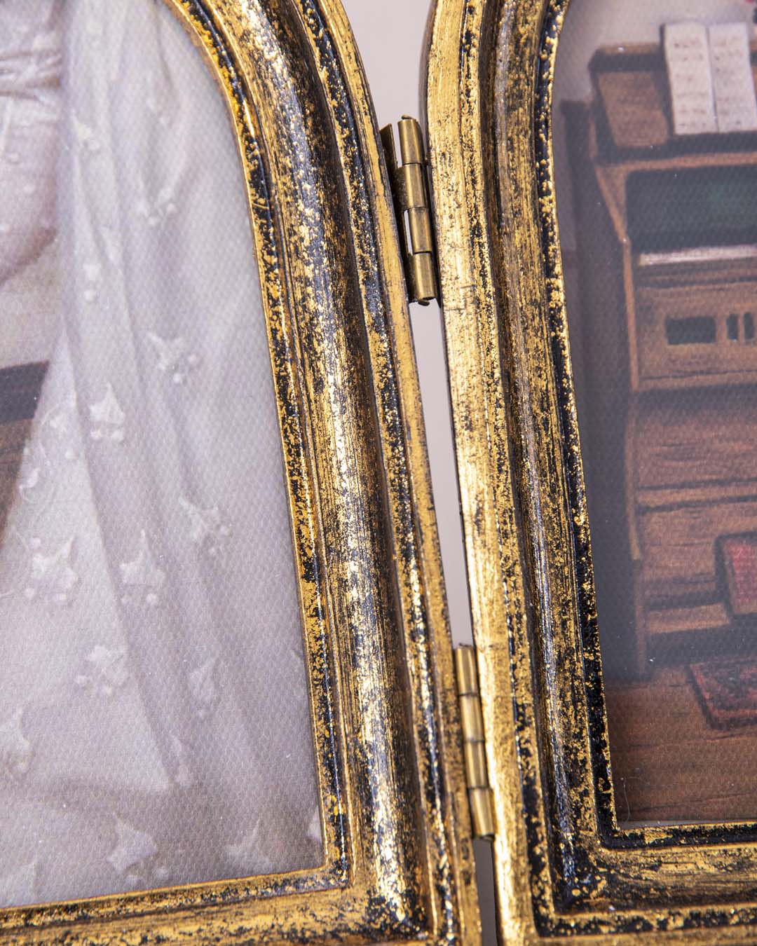 Vintage Style Double Photo Frame - The Decor Kart 