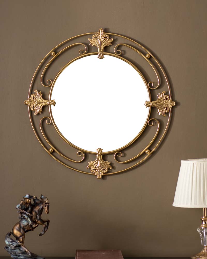 Ornate Vintage Gold Wall Mirror 