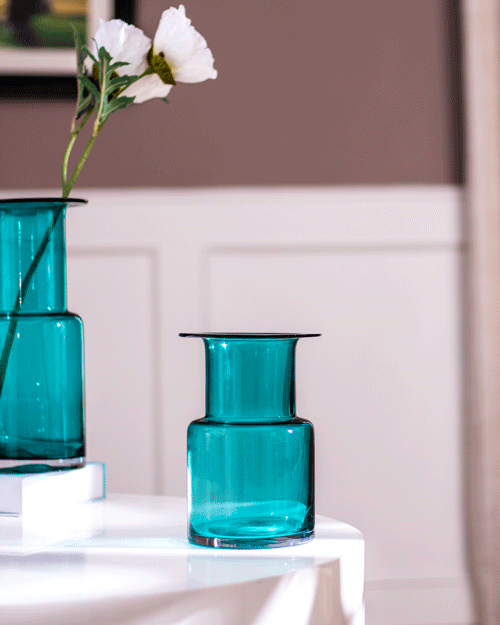 Symmetric Matrix Glass Vase - Small