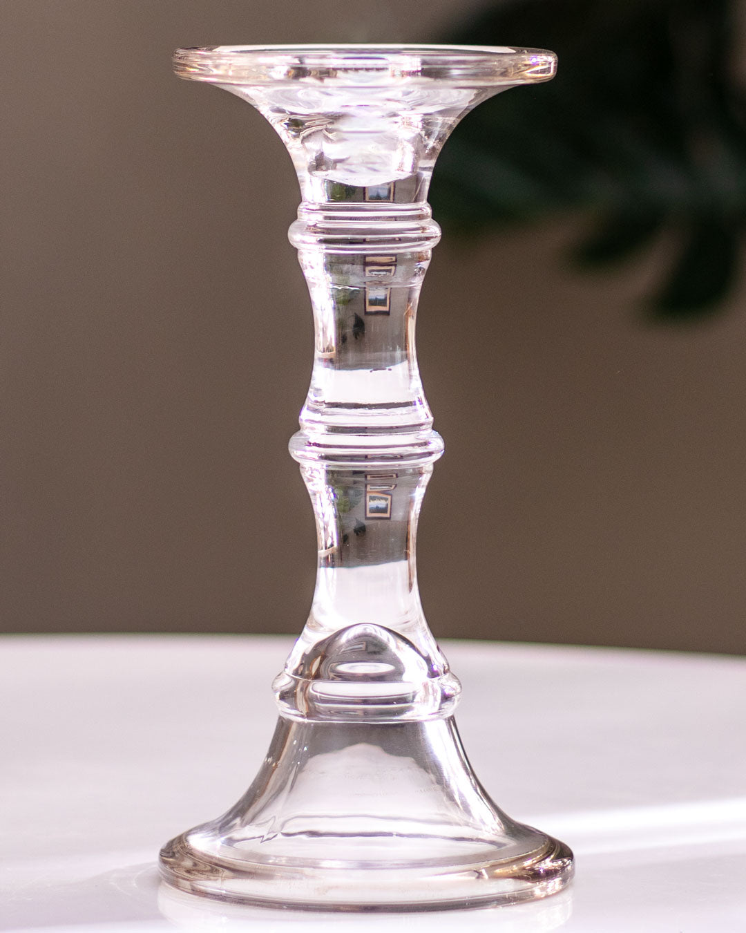 Sleek and Stylish Glass Candle Stand - Large