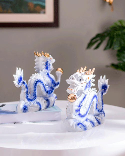Majestic Guardian: Unveiling the Secrets of the Foo Dog - Blue