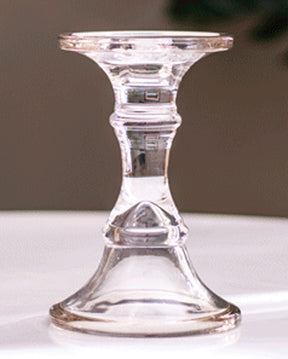 Sleek and Stylish Glass Candle Stand - Small - The Decor Kart 
