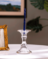 Sleek and Stylish Glass Candle Stand - Small - The Decor Kart 
