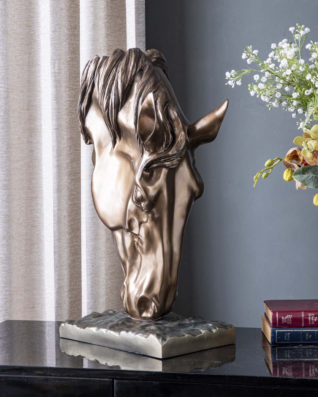 Majestic Bronze Horse Sculpture - The Decor Kart 