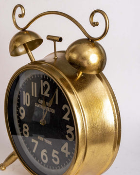 'Antiquite' Rustic Gold Table Clock - The Decor Kart 