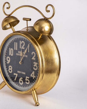 'Antiquite' Rustic Gold Table Clock - The Decor Kart 