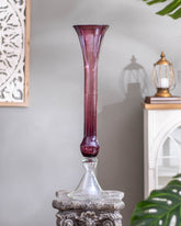 Purpureus Sleek Glass Vase