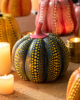 Polka Pumpkin Tabletop Decor - Green 